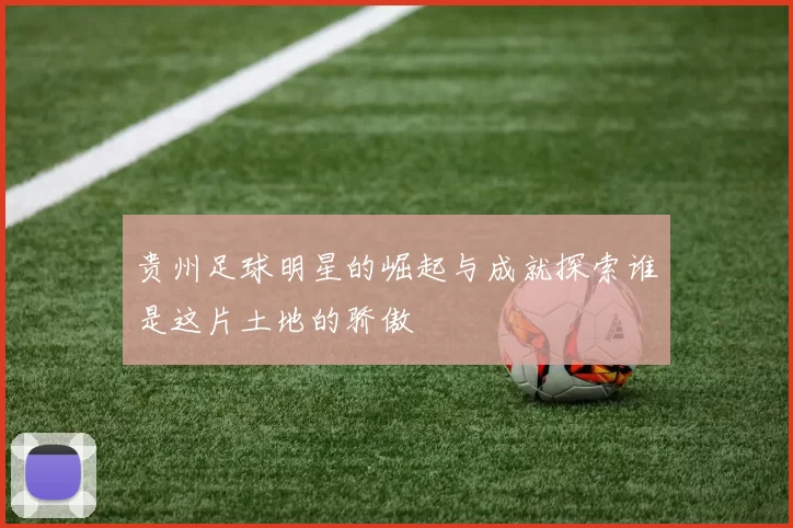 贵州足球明星的崛起与成就探索谁是这片土地的骄傲
